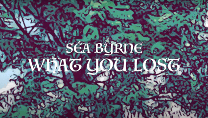 Title of video in front of trees